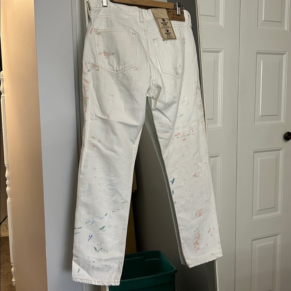 Polo Ralph Lauren The Avery Boyfriend Paint Splatter Jeans - 28 - Picture 5 of 13